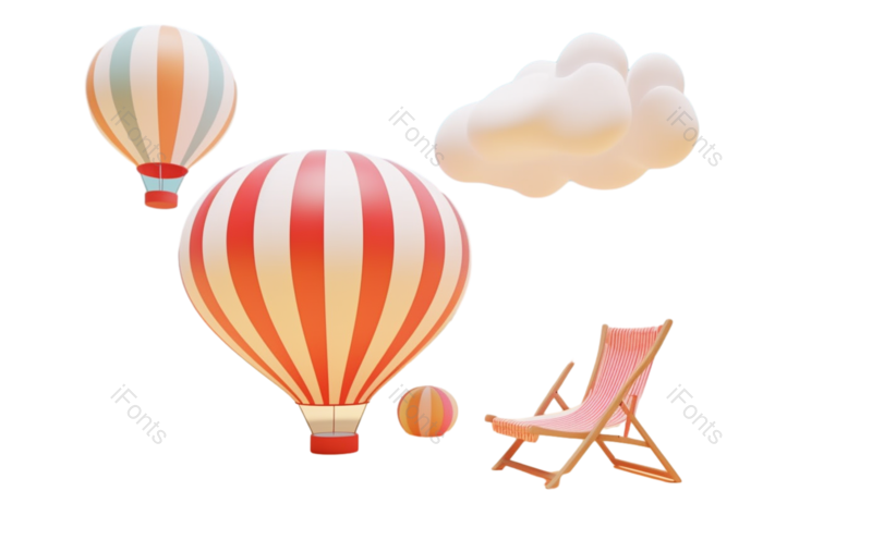 节日图片,卡通元素,天空PNG,夏天免抠素材